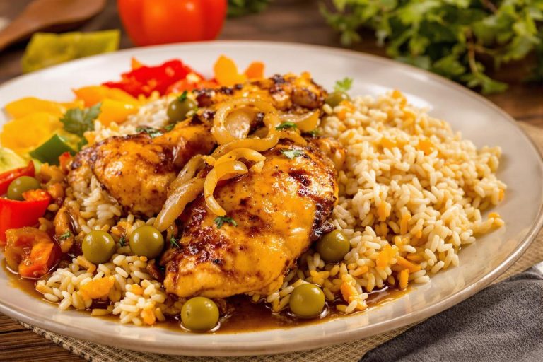 Recette facile du yassa poulet et riz authentique.jpg