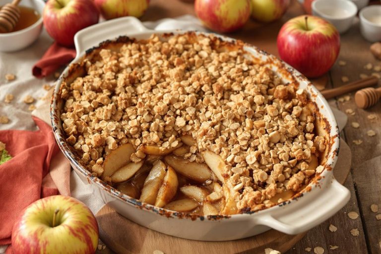 Un crumble aux pommes sans beurre pour une version plus légère.jpg