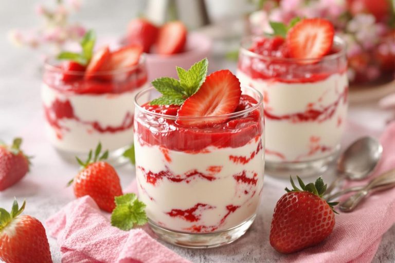 Un dessert de printemps aux fraises avec seulement 2 ingrédients.jpg