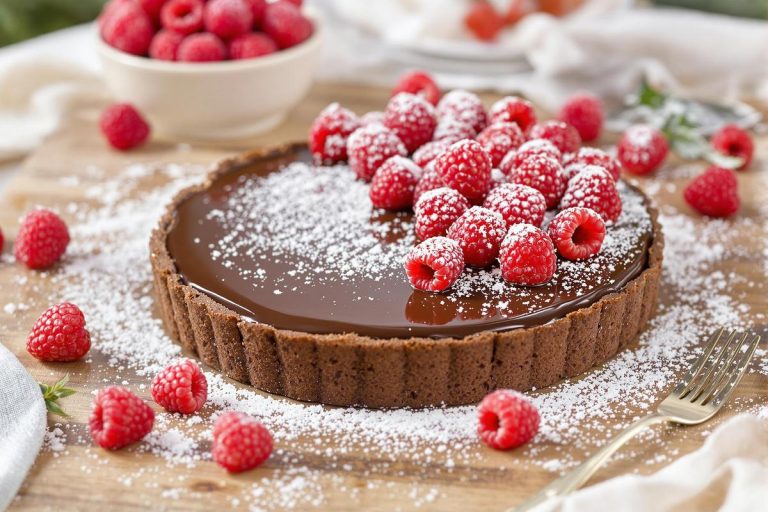 Cette tarte au chocolat et aux framboises de Laurent Mariotte va devenir votre dessert préféré de l'été à coup sûr !.jpg