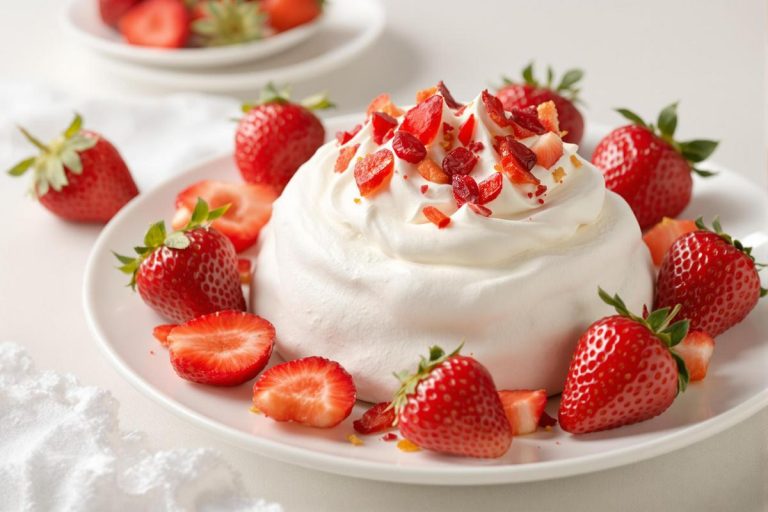 Dessert : meringue légère et chantilly aux fraises.jpg