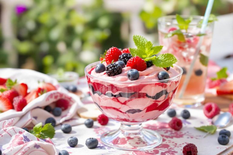 Mousse glacée aux fruits rouges : recette légère et savoureuse.jpg