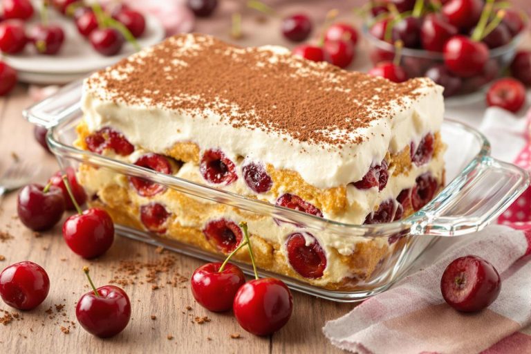 Oubliez les fraises ou la version classique, ce tiramisu aux cerises mérite sa place dans votre carnet de recettes.jpg