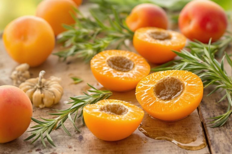C'est la pleine saison des abricots ! La recette facile et l'herbe aromatique à glisser à l'intérieur.jpg