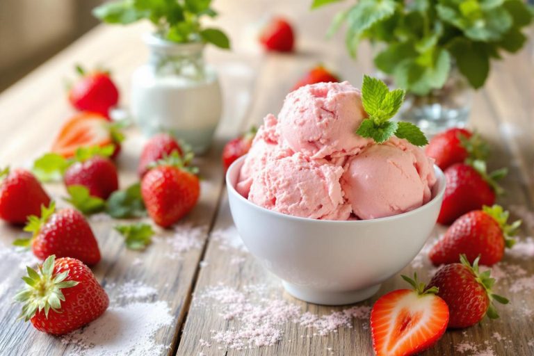 Glace Fraise sans sucre ajouté : le plaisir léger et rapide sans sorbetière.jpg